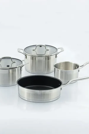 Acheter En Ligne Batterie en inox 'Platine' 6 pièces